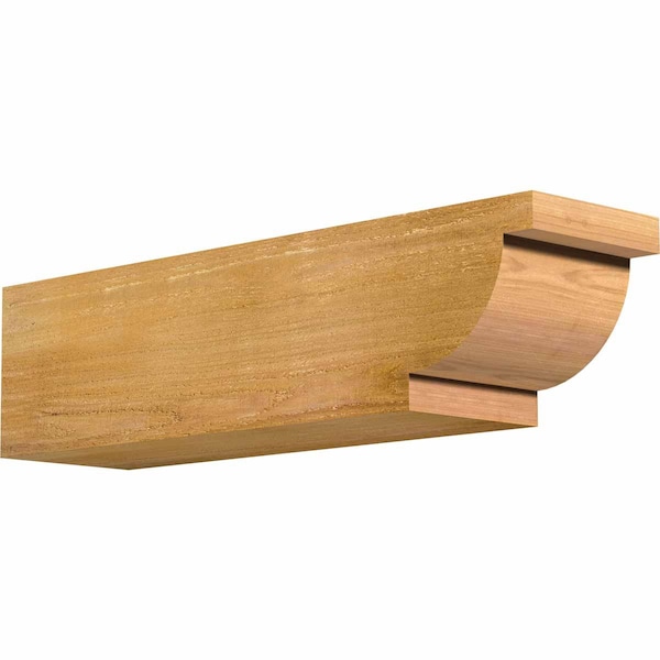 Ekena Millwork Alpine Rough Sawn Rafter Tail, Western Red Cedar, 6"W x 6"H x 24"L RFT06X06X24ALP00RWR - main